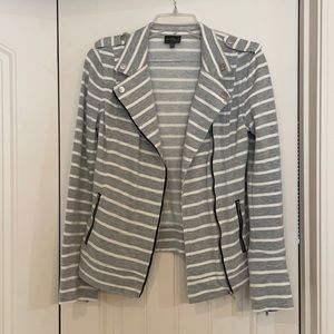 Market & Spruce Striped Moto Jacket